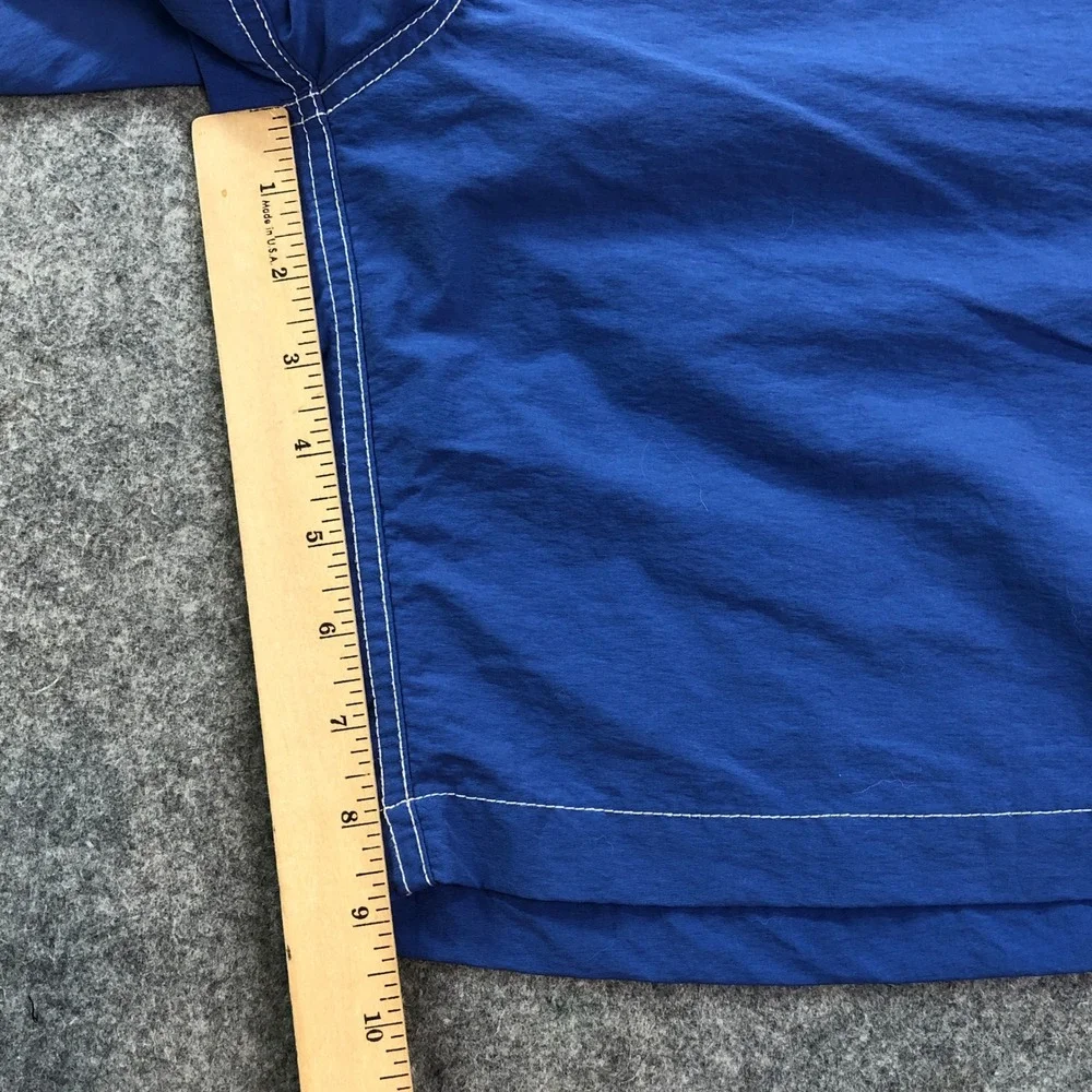 Polo Ralph Lauren Men Swim Trunks L Blue Cargo Pocket Drawstring Contrast Stitch